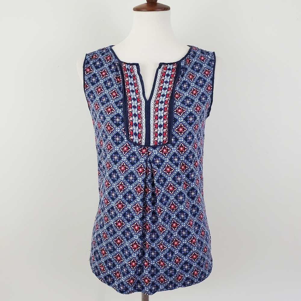 Max Studio Split Neck / Keyhole Top - Picture 6 of 12